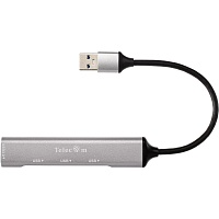 Telecom <TA308U> Переходник USB 3.0 -->USB3.0+3 USB2.0, Aluminum Shell, 0.2м [7958820049743]
